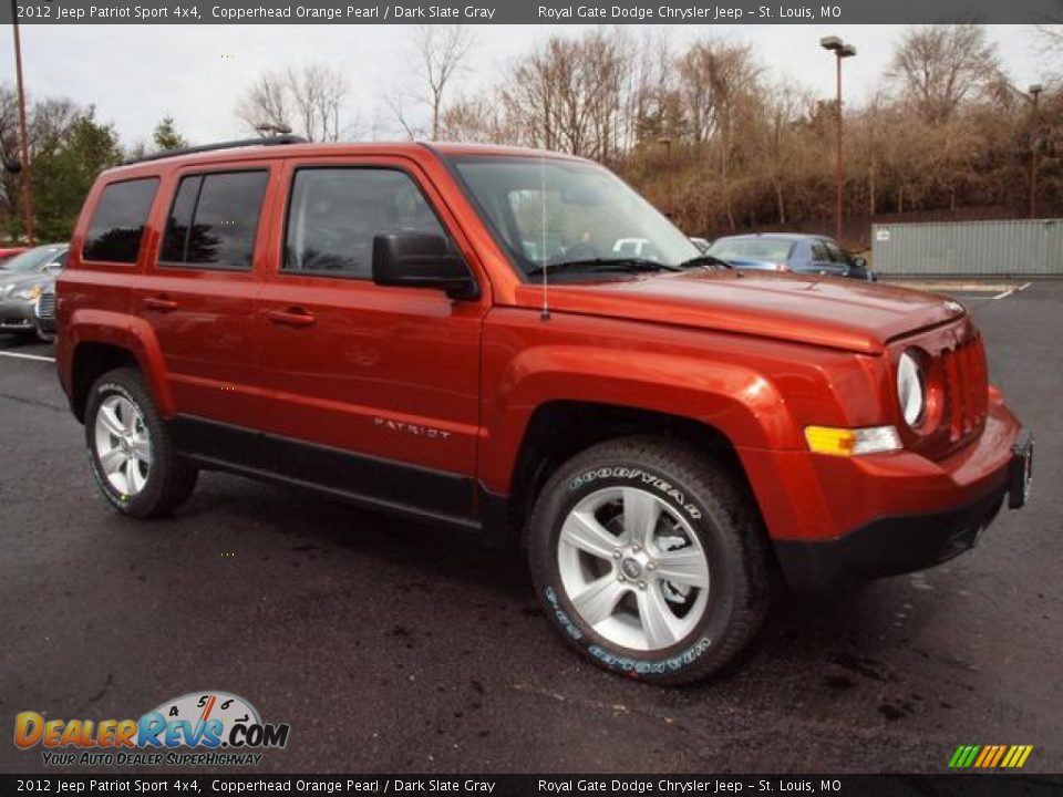 2012 Jeep Patriot Sport 4x4 Copperhead Orange Pearl / Dark Slate Gray Photo #2
