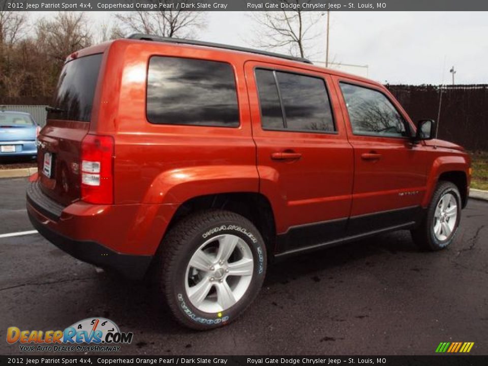 2012 Jeep Patriot Sport 4x4 Copperhead Orange Pearl / Dark Slate Gray Photo #3