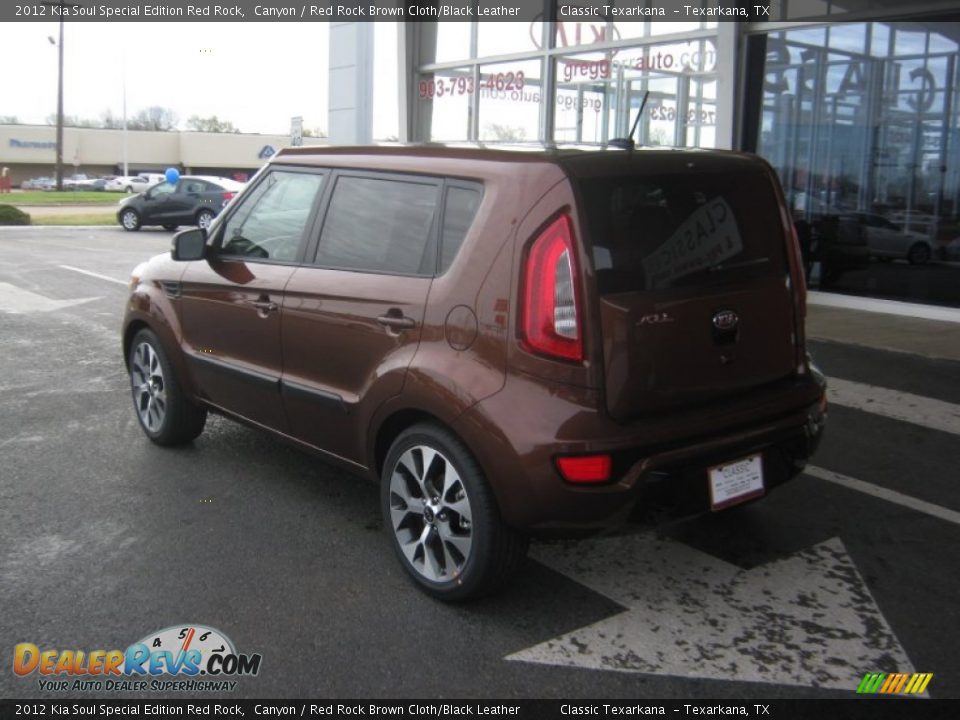 2012 Kia Soul Special Edition Red Rock Canyon / Red Rock Brown Cloth/Black Leather Photo #3