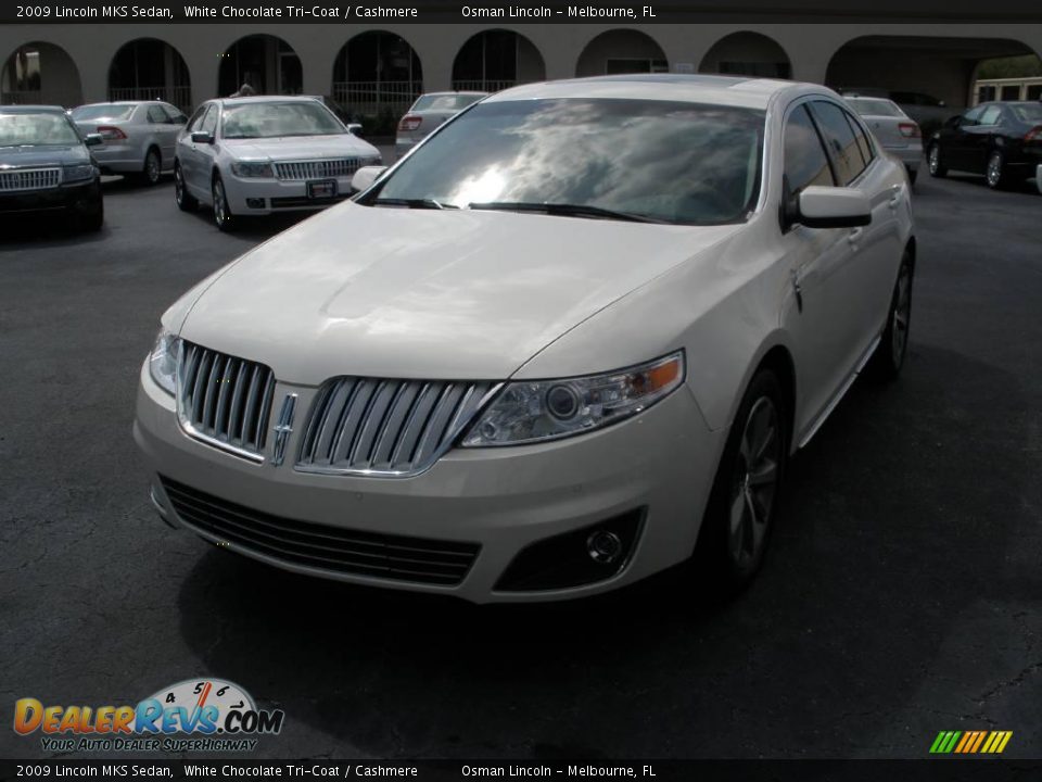 2009 Lincoln MKS Sedan White Chocolate Tri-Coat / Cashmere Photo #1