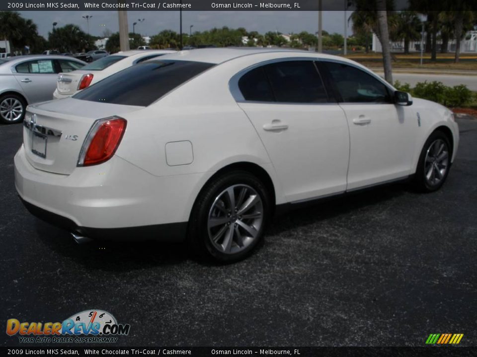 2009 Lincoln MKS Sedan White Chocolate Tri-Coat / Cashmere Photo #3