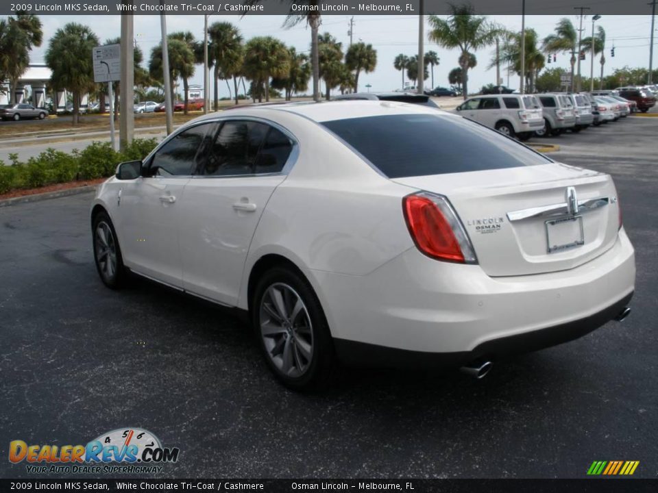 2009 Lincoln MKS Sedan White Chocolate Tri-Coat / Cashmere Photo #5