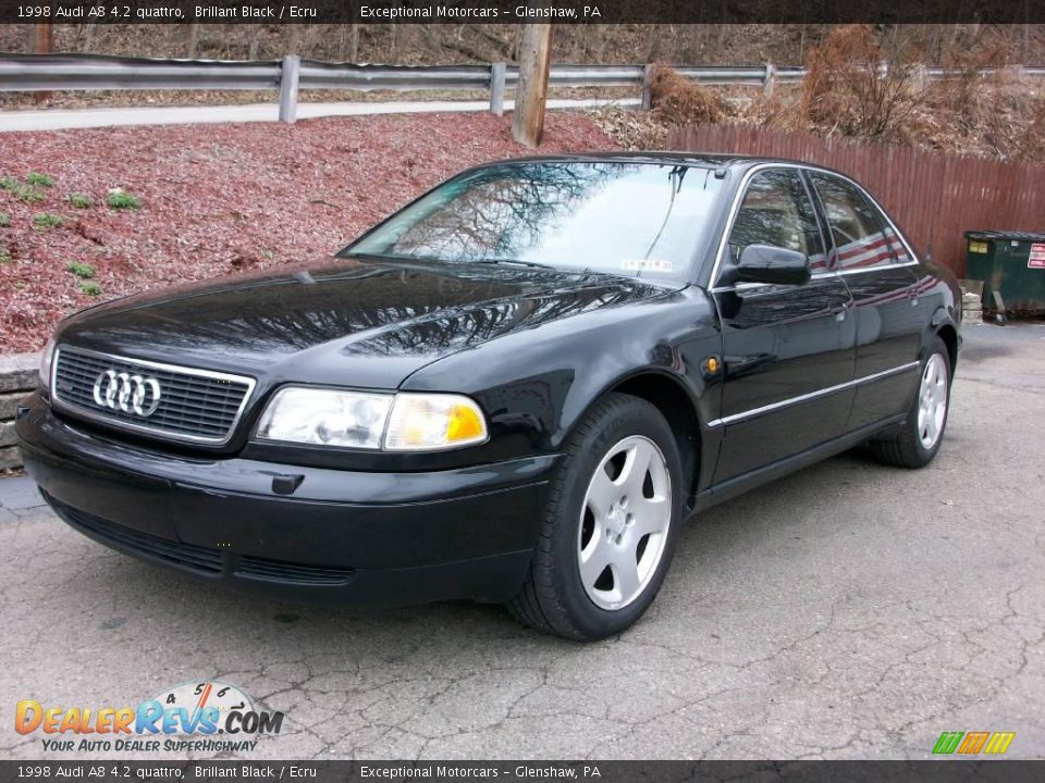 1998 Audi A8 4.2 quattro Brillant Black / Ecru Photo #1