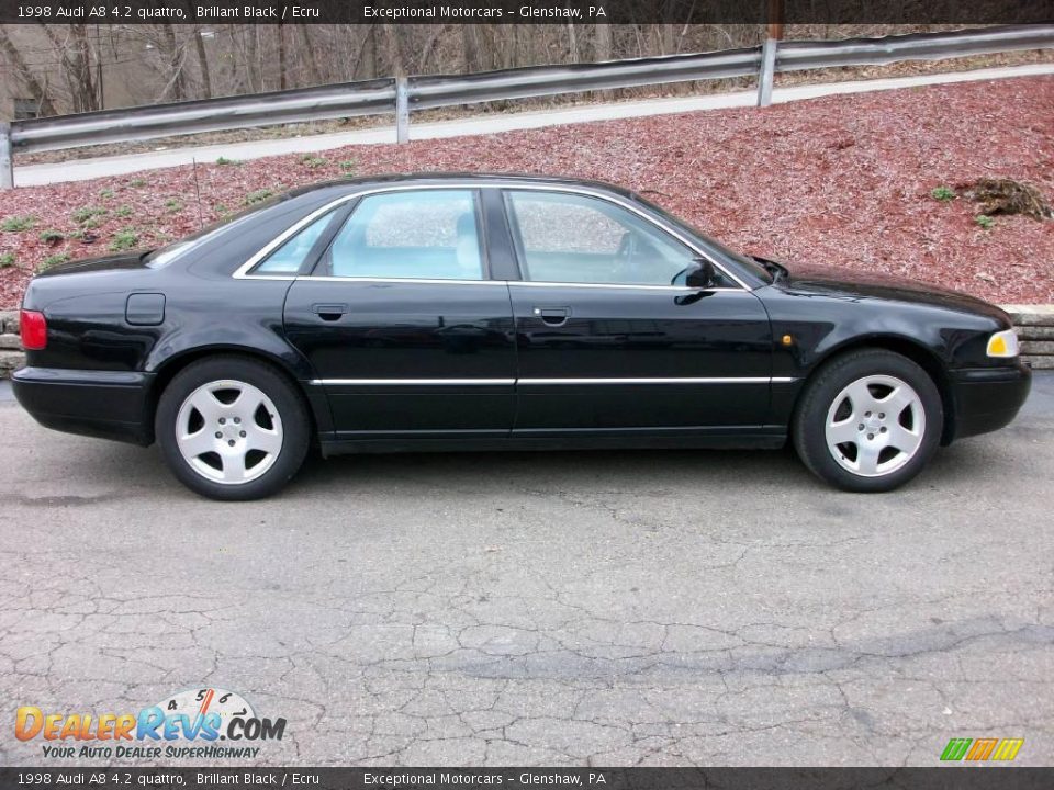 1998 Audi A8 4.2 quattro Brillant Black / Ecru Photo #6