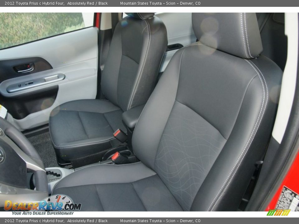 Front Seat of 2012 Toyota Prius c Hybrid Four Photo #8