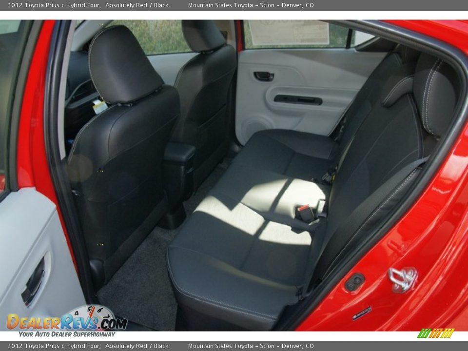 2012 Toyota Prius c Hybrid Four Absolutely Red / Black Photo #9