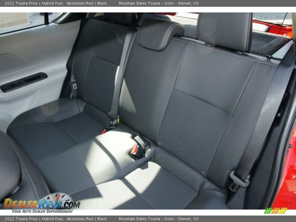 2012 Toyota Prius c Hybrid Four Absolutely Red / Black Photo #10