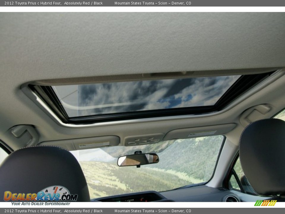 2012 Toyota Prius c Hybrid Four Absolutely Red / Black Photo #12