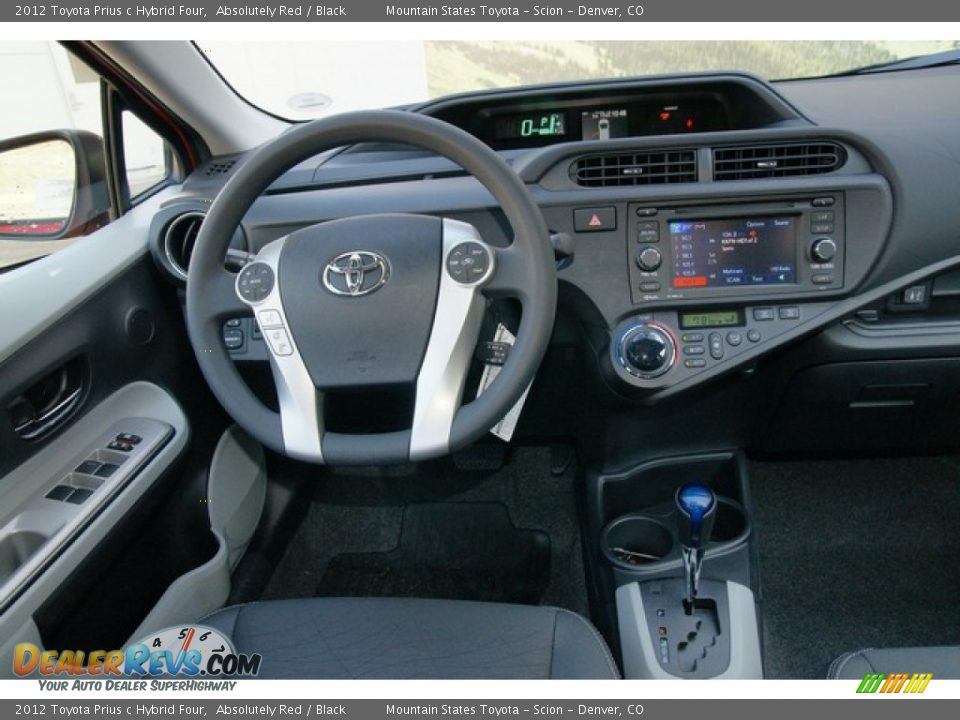Dashboard of 2012 Toyota Prius c Hybrid Four Photo #13