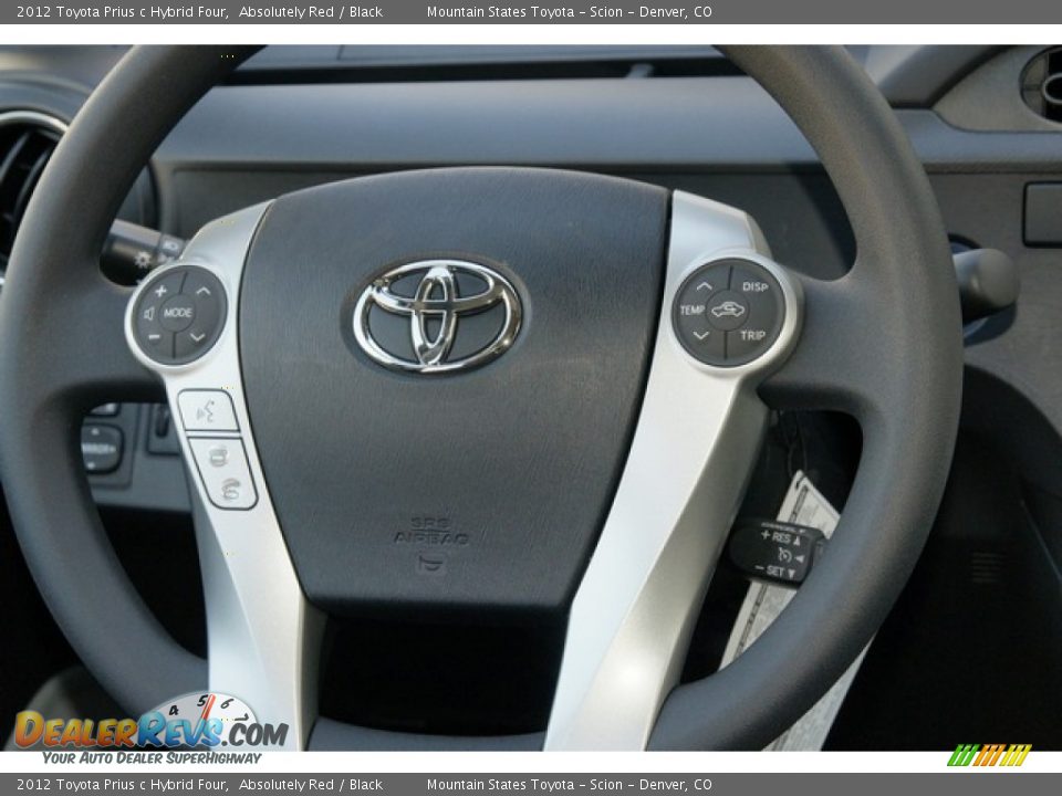 2012 Toyota Prius c Hybrid Four Absolutely Red / Black Photo #14