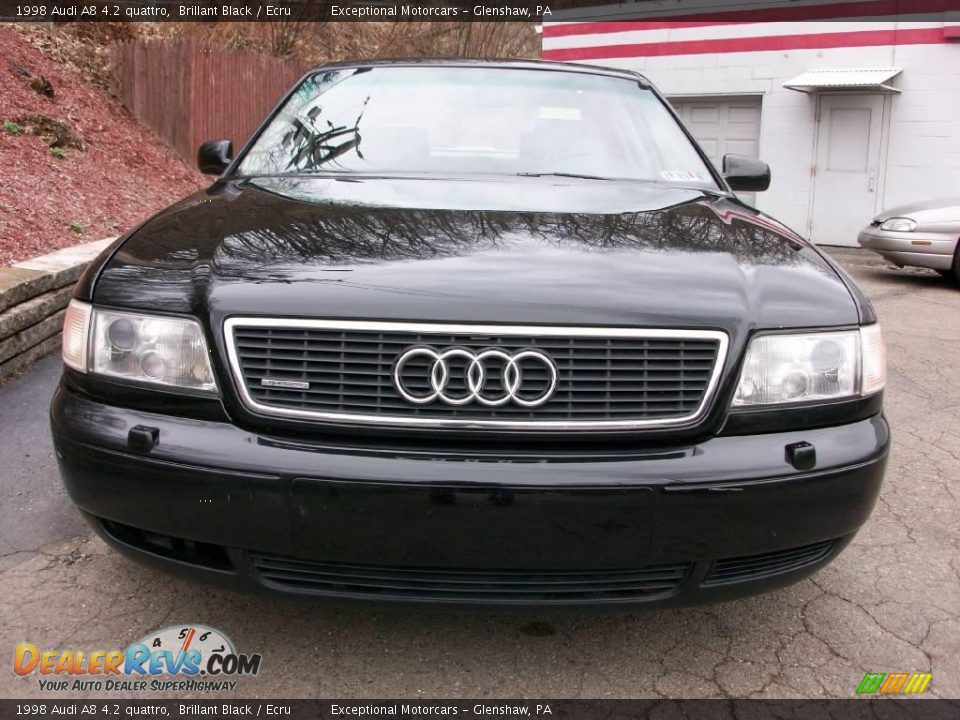 1998 Audi A8 4.2 quattro Brillant Black / Ecru Photo #8