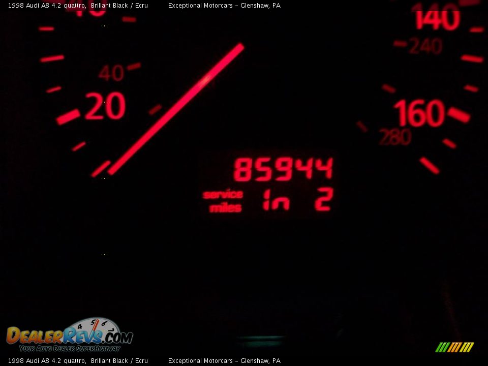 1998 Audi A8 4.2 quattro Brillant Black / Ecru Photo #14