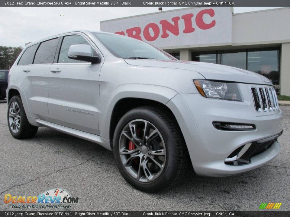 2012 Jeep Grand Cherokee SRT8 4x4 Bright Silver Metallic / SRT Black Photo #1