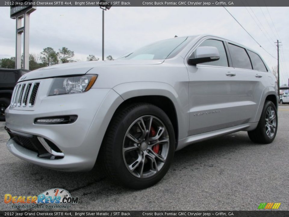 2012 Jeep Grand Cherokee SRT8 4x4 Bright Silver Metallic / SRT Black Photo #3
