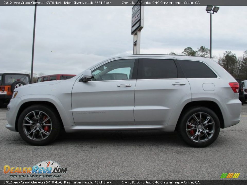 2012 Jeep Grand Cherokee SRT8 4x4 Bright Silver Metallic / SRT Black Photo #4