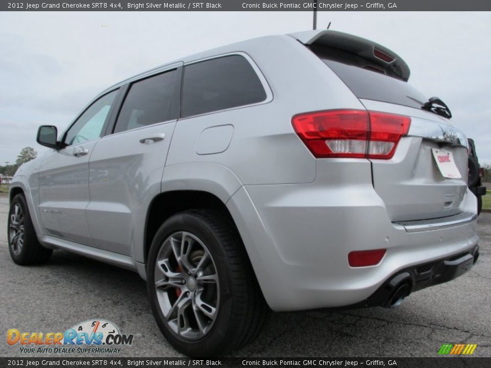 2012 Jeep Grand Cherokee SRT8 4x4 Bright Silver Metallic / SRT Black Photo #5