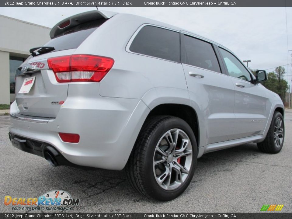 2012 Jeep Grand Cherokee SRT8 4x4 Bright Silver Metallic / SRT Black Photo #7