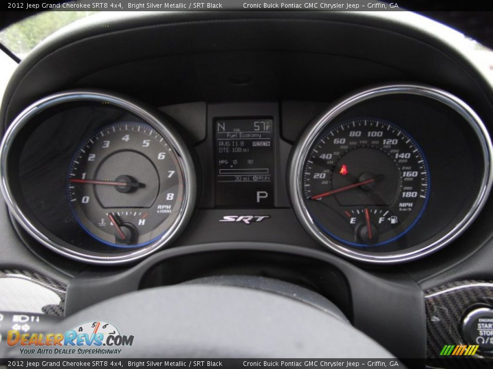 2012 Jeep Grand Cherokee SRT8 4x4 Gauges Photo #20