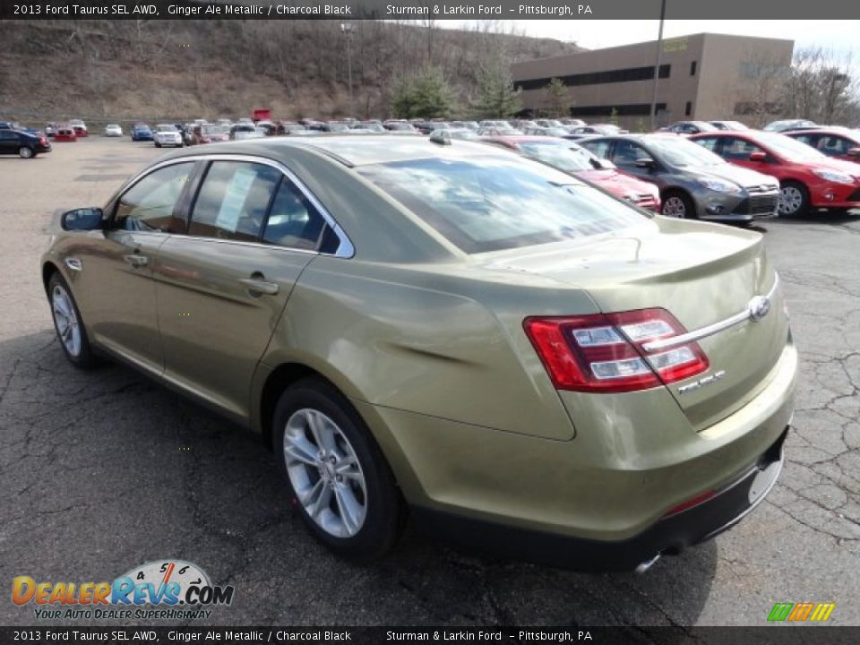 2013 Ford Taurus SEL AWD Ginger Ale Metallic / Charcoal Black Photo #4