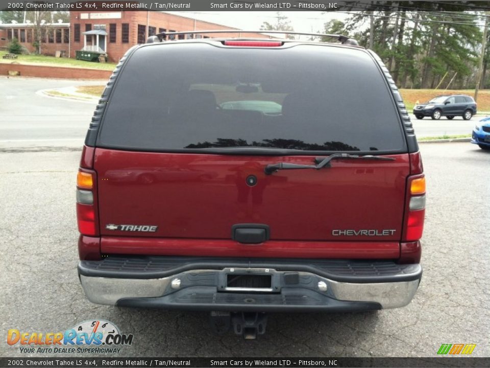 2002 Chevrolet Tahoe LS 4x4 Redfire Metallic / Tan/Neutral Photo #4