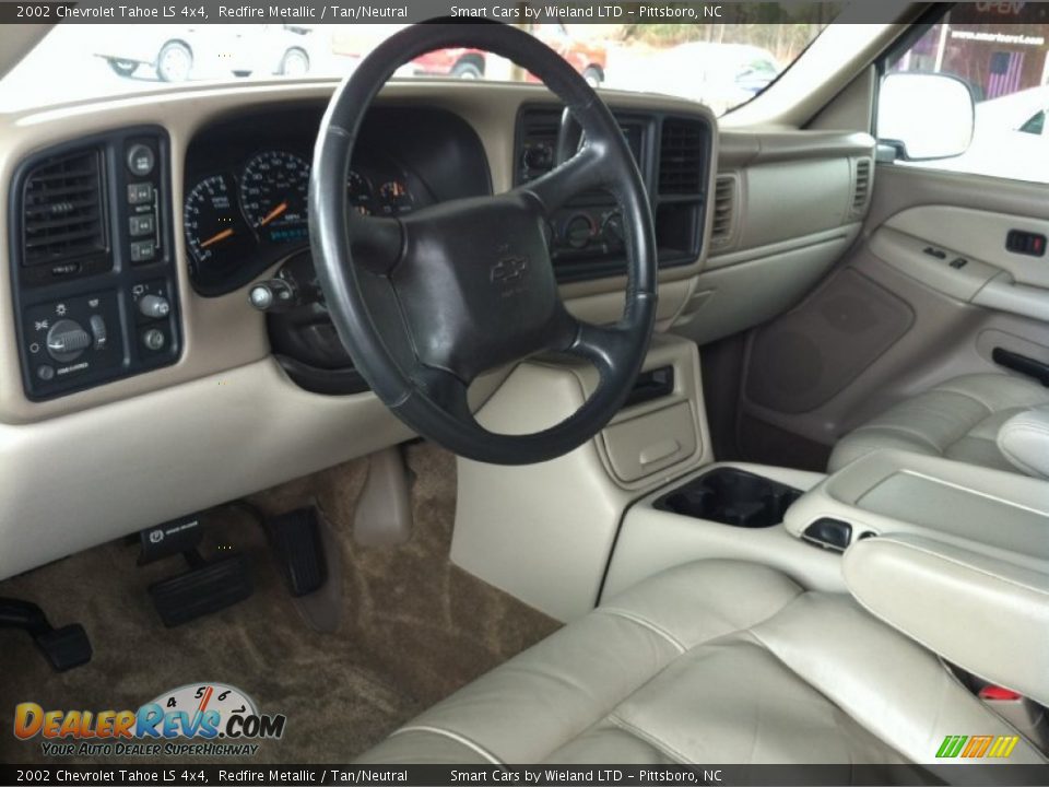 2002 Chevrolet Tahoe LS 4x4 Redfire Metallic / Tan/Neutral Photo #10