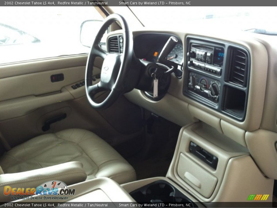 2002 Chevrolet Tahoe LS 4x4 Redfire Metallic / Tan/Neutral Photo #13