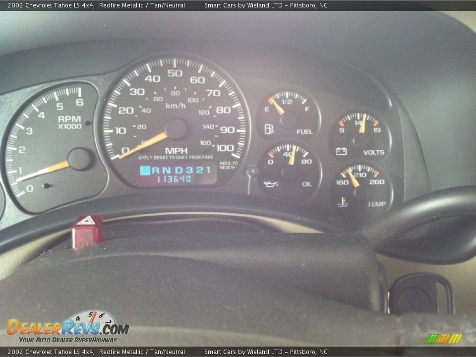 2002 Chevrolet Tahoe LS 4x4 Redfire Metallic / Tan/Neutral Photo #21