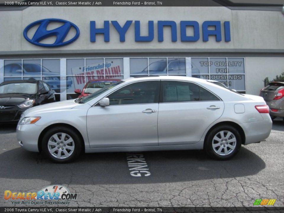 2008 Toyota Camry XLE V6 Classic Silver Metallic / Ash Photo #1
