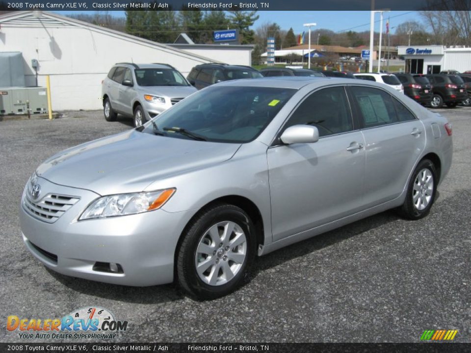 2008 Toyota Camry XLE V6 Classic Silver Metallic / Ash Photo #2