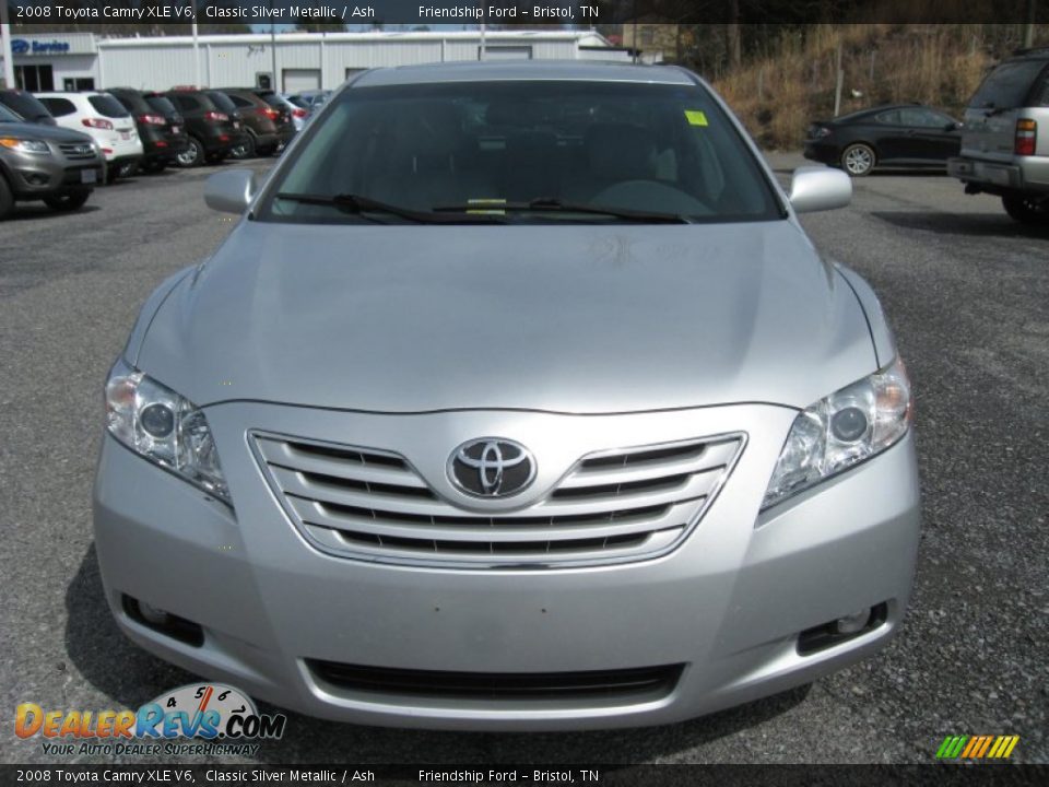 2008 Toyota Camry XLE V6 Classic Silver Metallic / Ash Photo #3