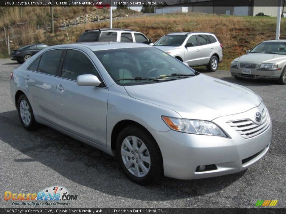 2008 Toyota Camry XLE V6 Classic Silver Metallic / Ash Photo #4