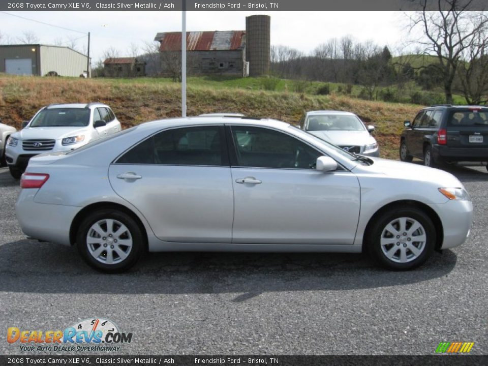 2008 Toyota Camry XLE V6 Classic Silver Metallic / Ash Photo #5