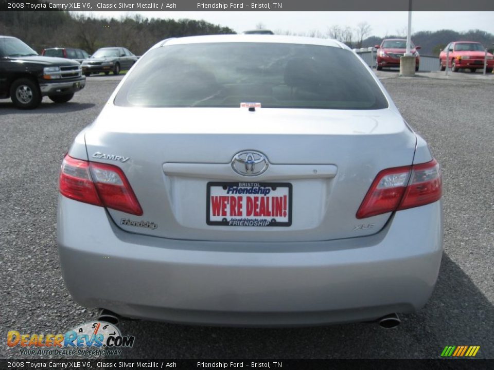 2008 Toyota Camry XLE V6 Classic Silver Metallic / Ash Photo #7