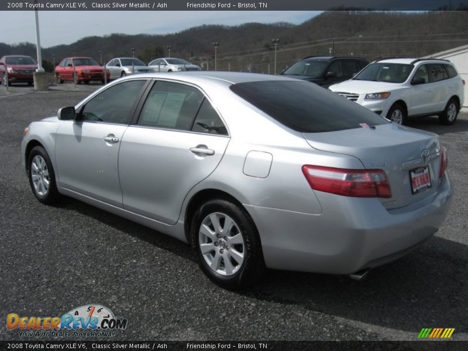 2008 Toyota Camry XLE V6 Classic Silver Metallic / Ash Photo #8