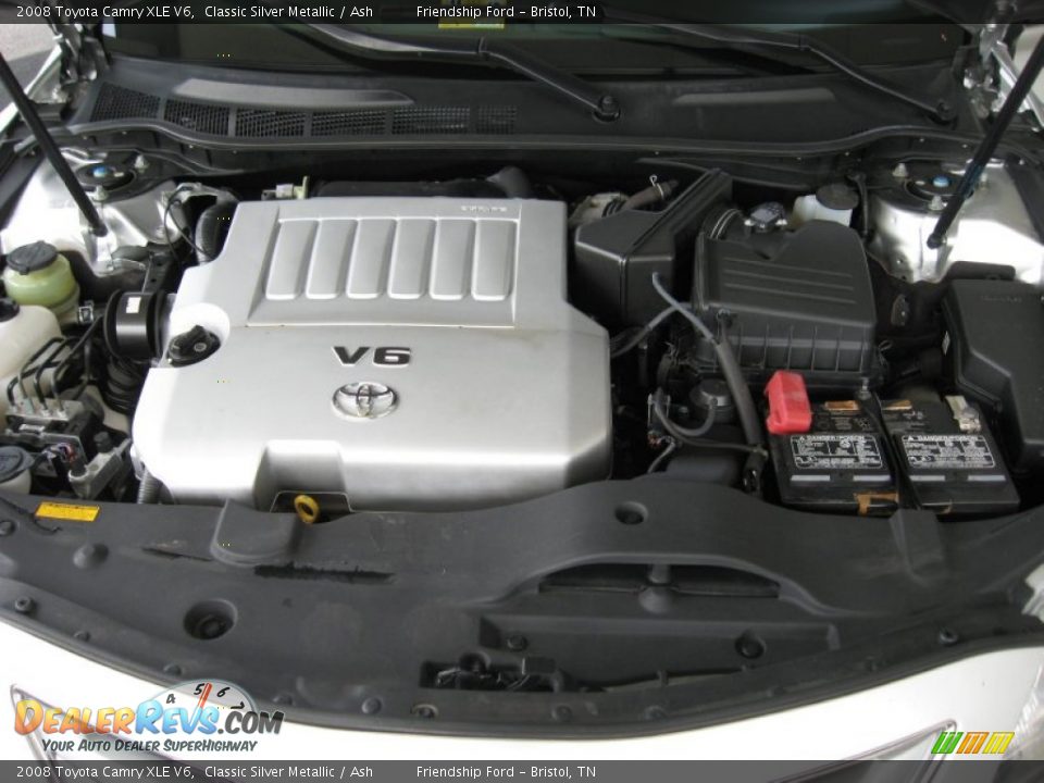 2008 Toyota Camry XLE V6 Classic Silver Metallic / Ash Photo #9