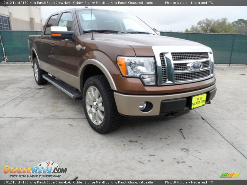 2012 Ford F150 King Ranch SuperCrew 4x4 Golden Bronze Metallic / King Ranch Chaparral Leather Photo #1