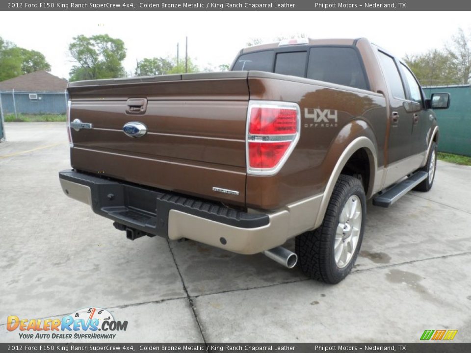 2012 Ford F150 King Ranch SuperCrew 4x4 Golden Bronze Metallic / King Ranch Chaparral Leather Photo #3