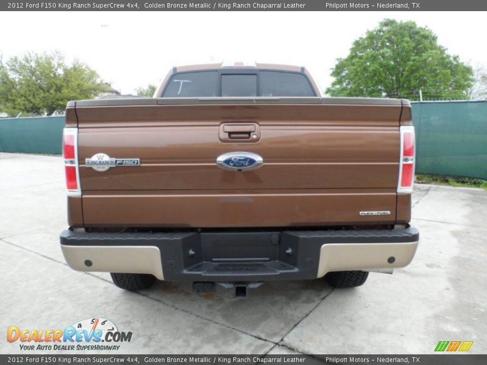 2012 Ford F150 King Ranch SuperCrew 4x4 Golden Bronze Metallic / King Ranch Chaparral Leather Photo #4