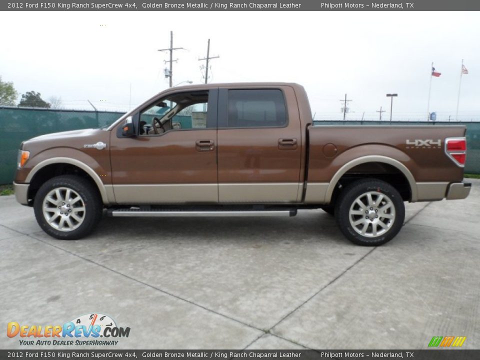 2012 Ford F150 King Ranch SuperCrew 4x4 Golden Bronze Metallic / King Ranch Chaparral Leather Photo #6