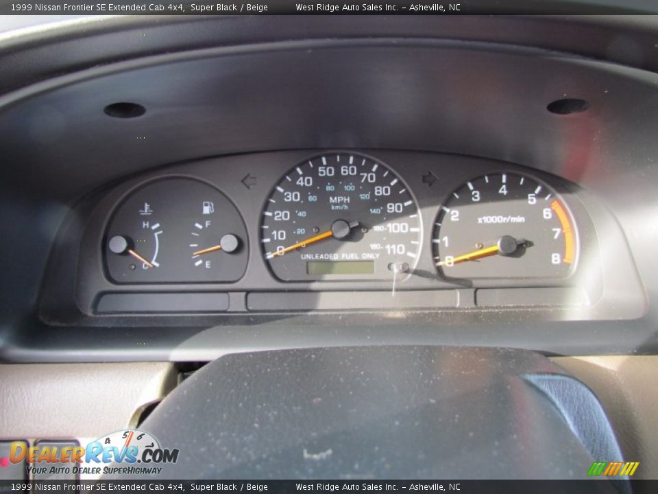 1999 Nissan Frontier SE Extended Cab 4x4 Gauges Photo #23
