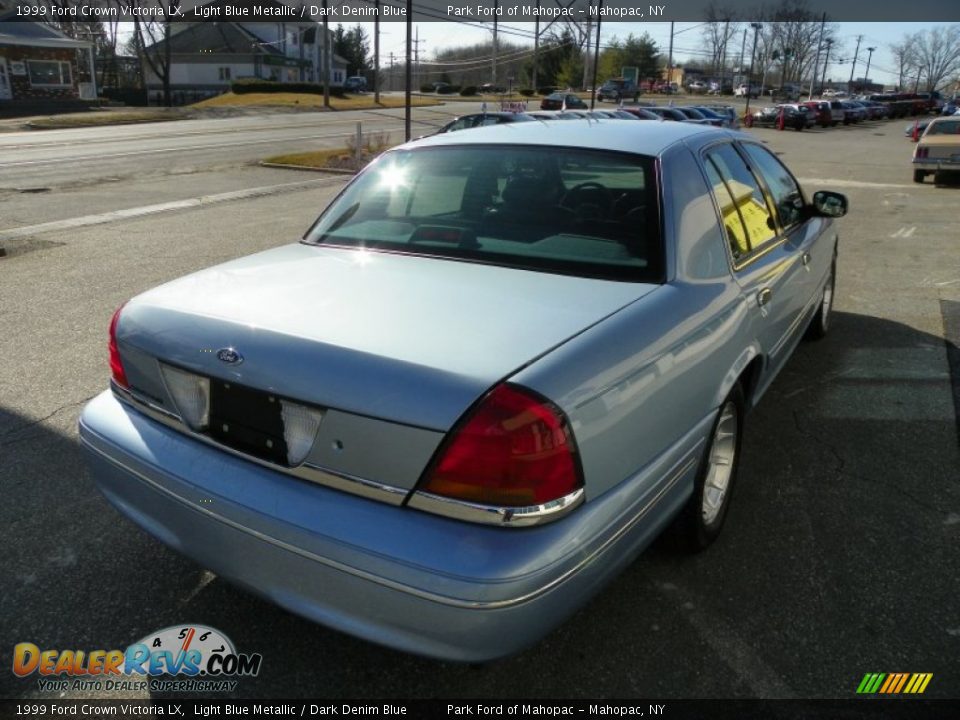 1999 Ford Crown Victoria LX Light Blue Metallic / Dark Denim Blue Photo #3