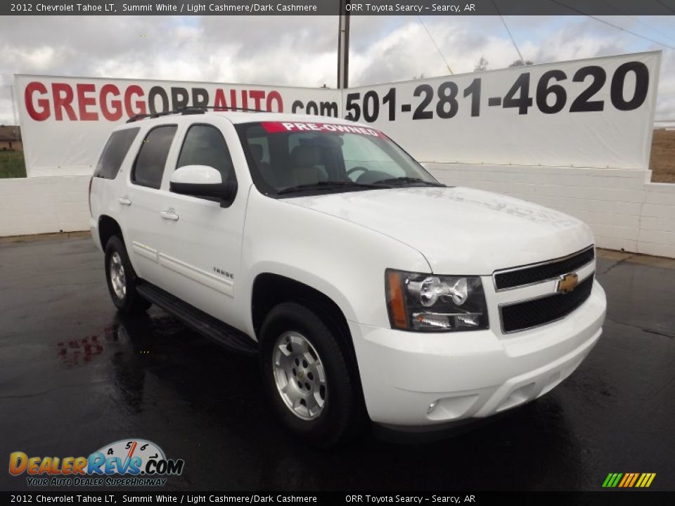 2012 Chevrolet Tahoe LT Summit White / Light Cashmere/Dark Cashmere Photo #1