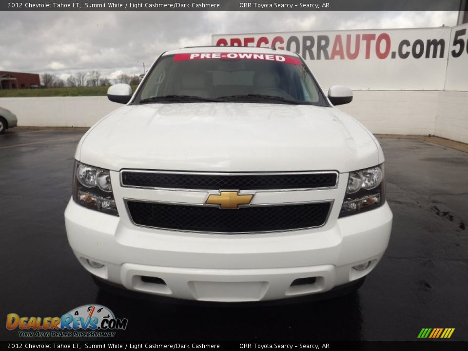 2012 Chevrolet Tahoe LT Summit White / Light Cashmere/Dark Cashmere Photo #2