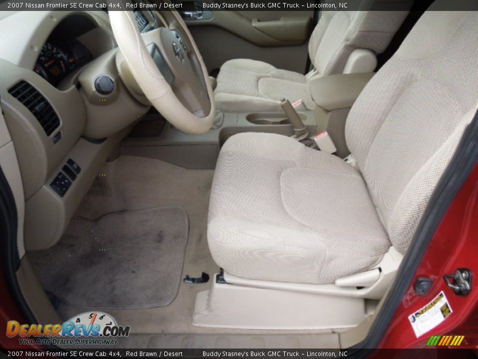 2007 Nissan Frontier SE Crew Cab 4x4 Red Brawn / Desert Photo #6