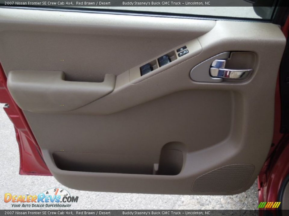2007 Nissan Frontier SE Crew Cab 4x4 Red Brawn / Desert Photo #8
