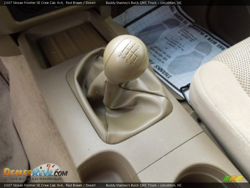 2007 Nissan Frontier SE Crew Cab 4x4 Red Brawn / Desert Photo #9