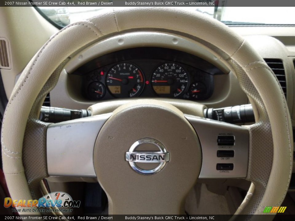 2007 Nissan Frontier SE Crew Cab 4x4 Red Brawn / Desert Photo #12