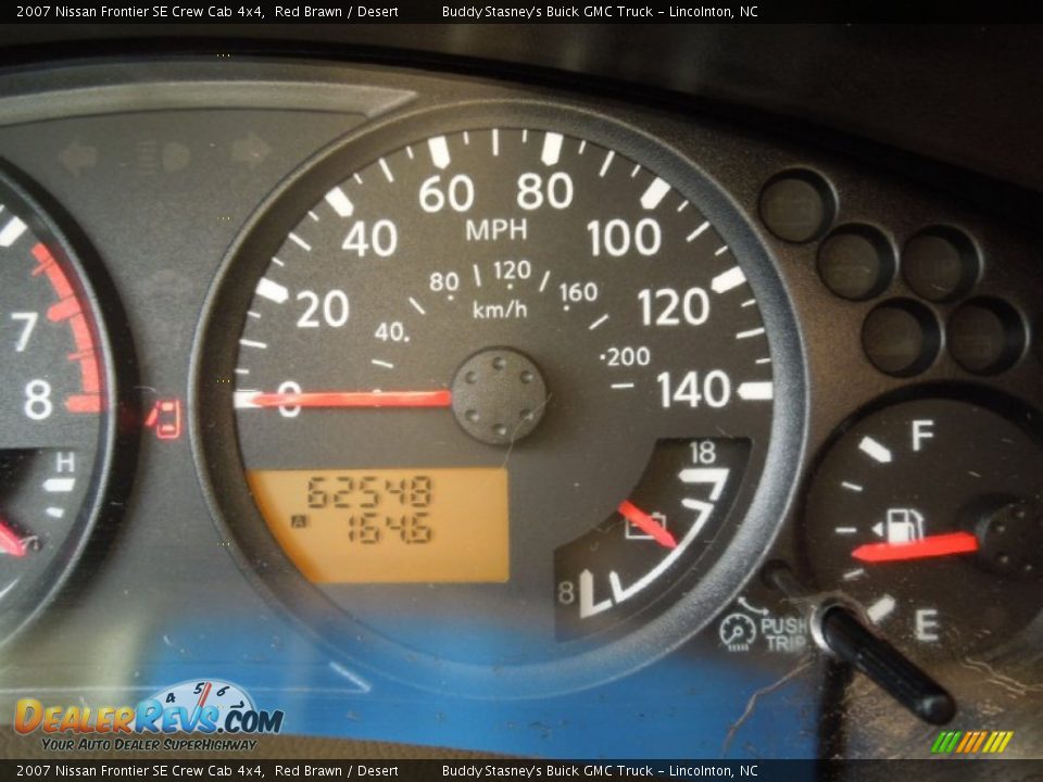2007 Nissan Frontier SE Crew Cab 4x4 Red Brawn / Desert Photo #13