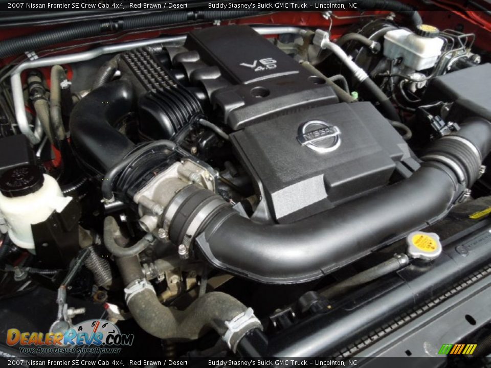 2007 Nissan Frontier SE Crew Cab 4x4 Red Brawn / Desert Photo #23