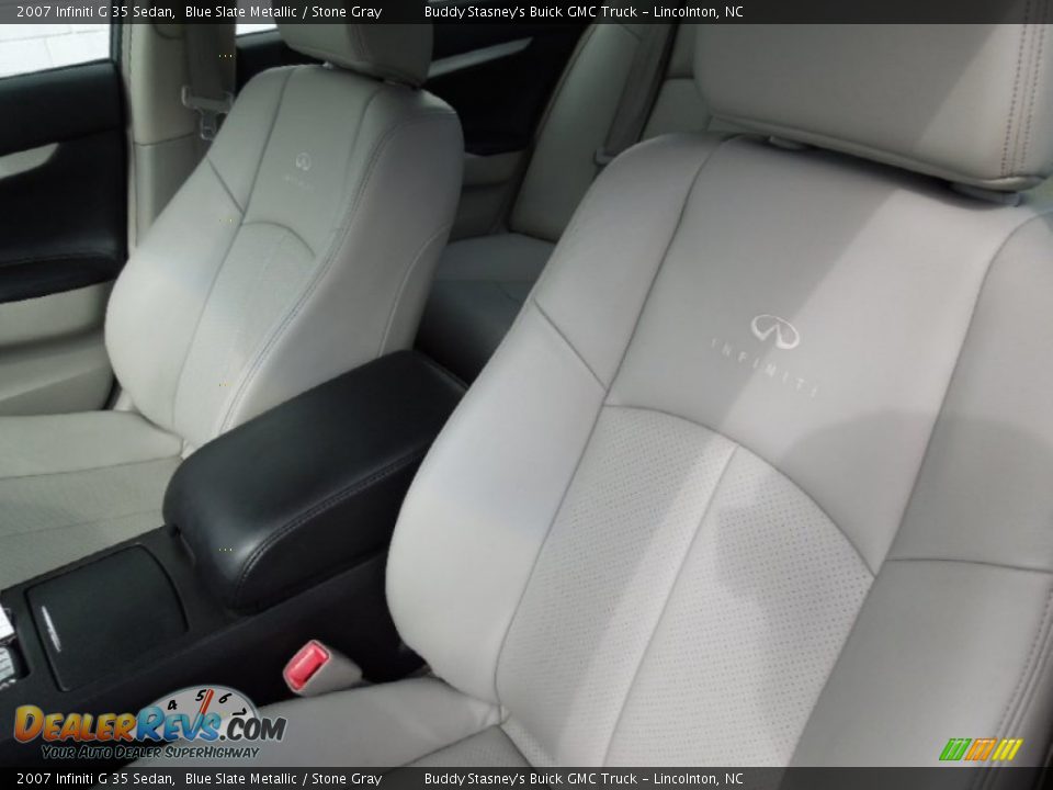 2007 Infiniti G 35 Sedan Blue Slate Metallic / Stone Gray Photo #7
